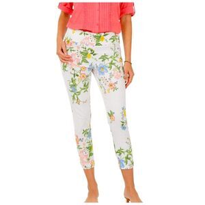 Zac & Rachel Pants Pull On 8P Floral Stretch Ankle